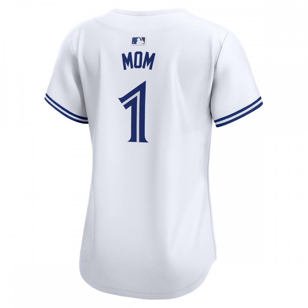 Toronto Blue Jays Women's #1 Mom Home Limited Jersey - White-Pro Kit Vault | Brand New 26/27 Sports Jerseys